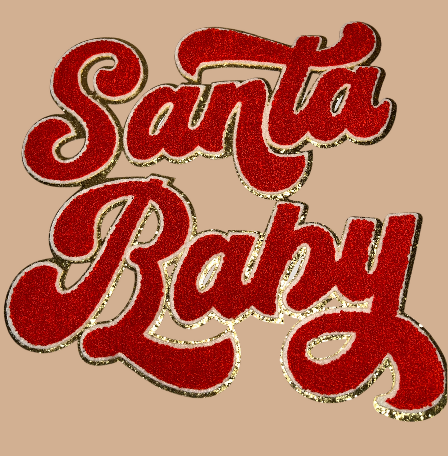 Santa Baby Large Beige Hoodie