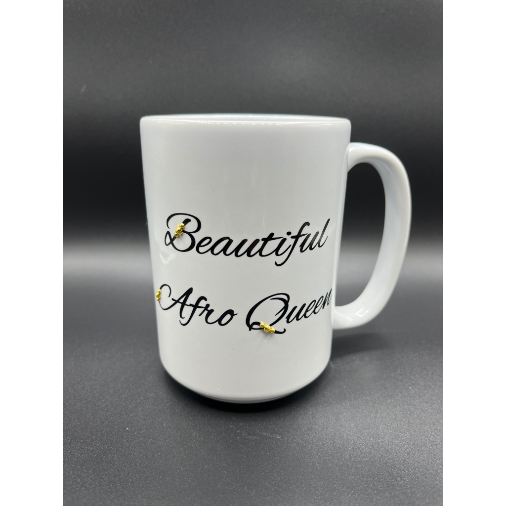 Afro Queen Bling Mug