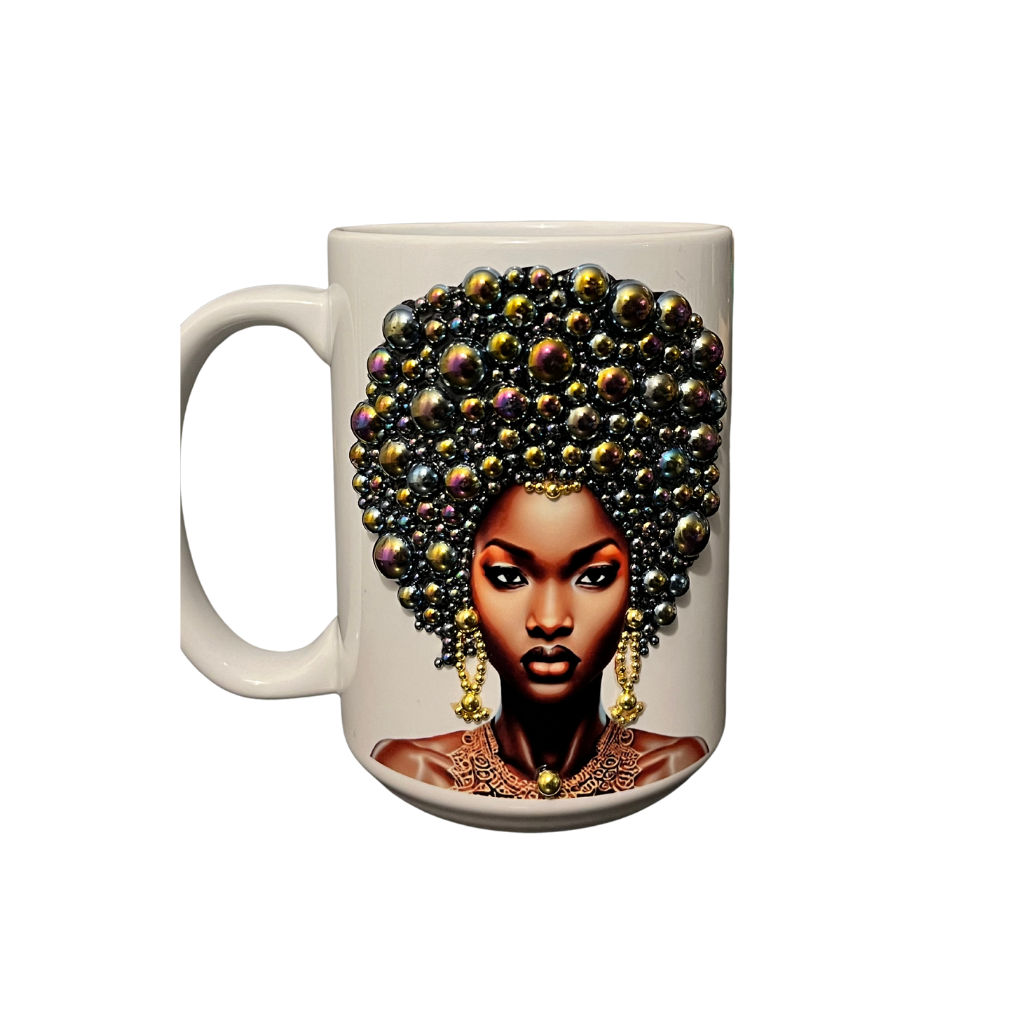 Afro Queen Bling Mug